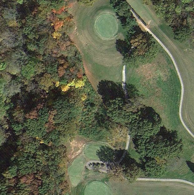 hole 17 overhead view